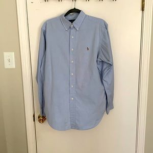Long sleeve Polo button down dress shirt.